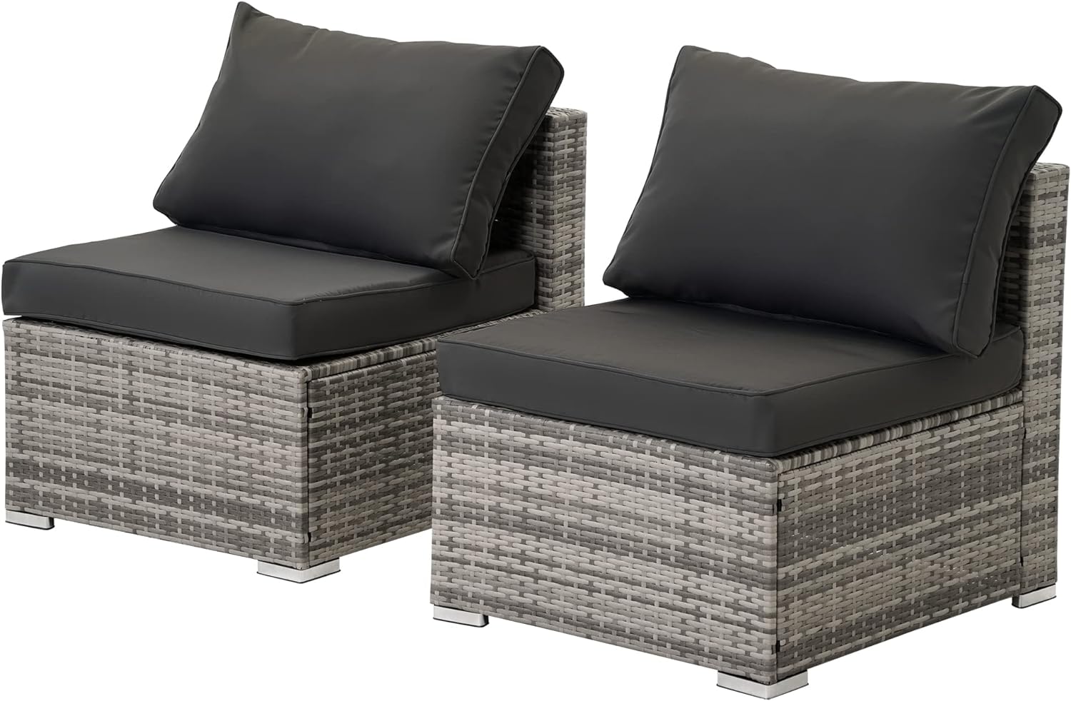 FHFO 7 Pieces Patio Furniture Set gray/gray set,Wicker Outdoor Conversation Set,Rattan Sectional Sofa Set FHFO 7 Pieces Patio Furniture Set gray/gray set,Wicker Outdoor Conversation Set,Rattan Sectional Sofa Set