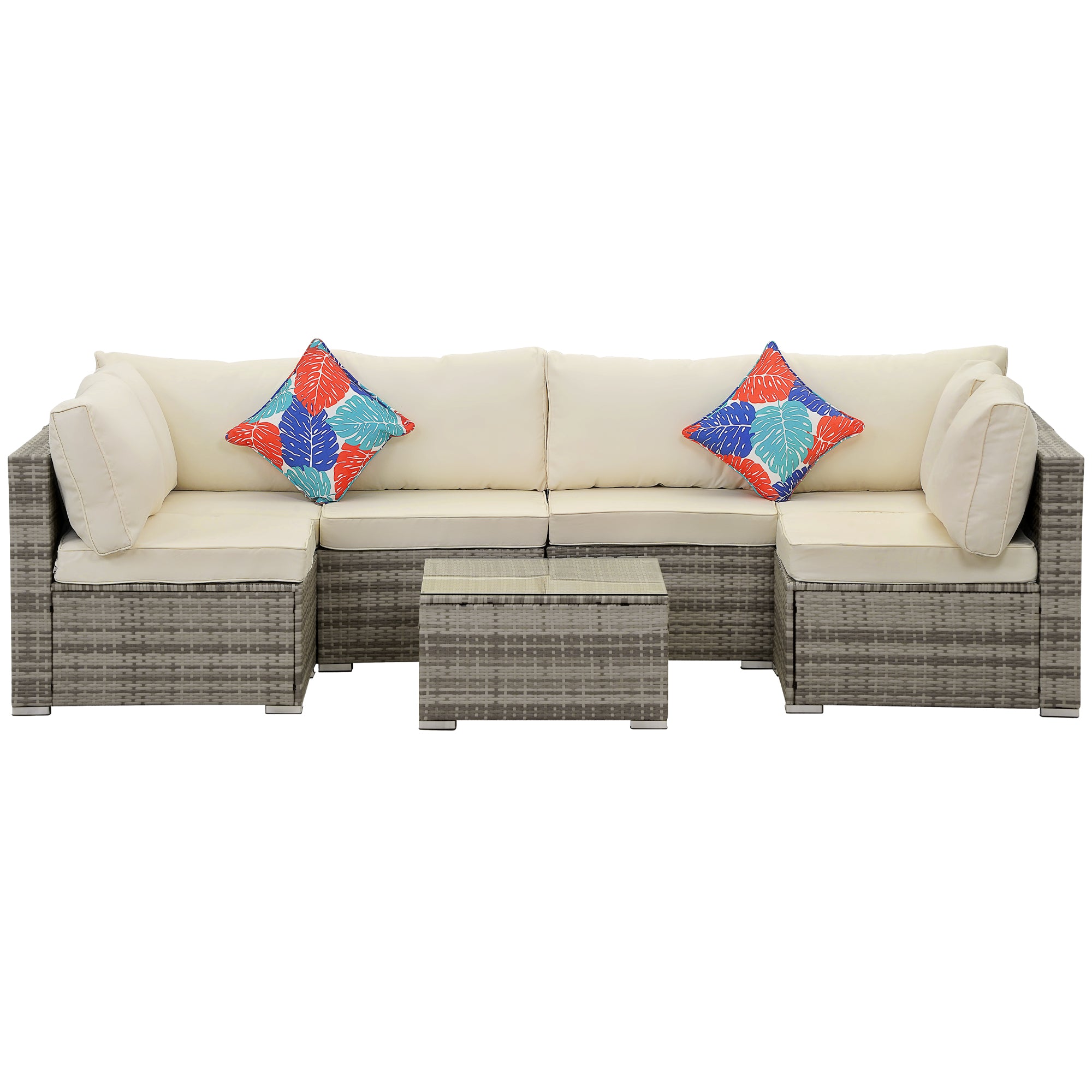 FHFO 7/8 Pieces Patio Furniture Set,Wicker Outdoor Conversation Set,Rattan Sectional Sofa Set FHFO 7/8 Pieces Patio Furniture Set,Wicker Outdoor Conversation Set,Rattan Sectional Sofa Set