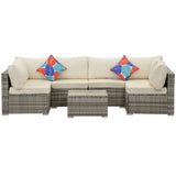 FHFO 7/8 Pieces Patio Furniture Set,Wicker Outdoor Conversation Set,Rattan Sectional Sofa Set FHFO 7/8 Pieces Patio Furniture Set,Wicker Outdoor Conversation Set,Rattan Sectional Sofa Set