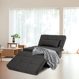 Convertible Sofa Bed,4 in 1 Multi Function Ottoman Bed,Assembly-Free Chair Bed Sleeper with Adjustable Backrest and Pillow Convertible Sofa Bed,4 in 1 Multi Function Ottoman Bed,Assembly-Free Chair Bed Sleeper with Adjustable Backrest and Pillow