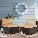 7 Pieces Outdoor Patio Furniture Set Modular Patio Set Wicker Outdoor Sectional Sofa Set PE Rattan Patio Conversation Sets with Cushions & Coffee Table for Outside, Garden, Poolside, Porch, Gray 7 Pieces Outdoor Patio Furniture Set Modular Patio Set Wicker Outdoor Sectional Sofa Set PE Rattan Patio Conversation Sets with Cushions & Coffee Table for Outside, Garden, Poolside, Porch, Gray