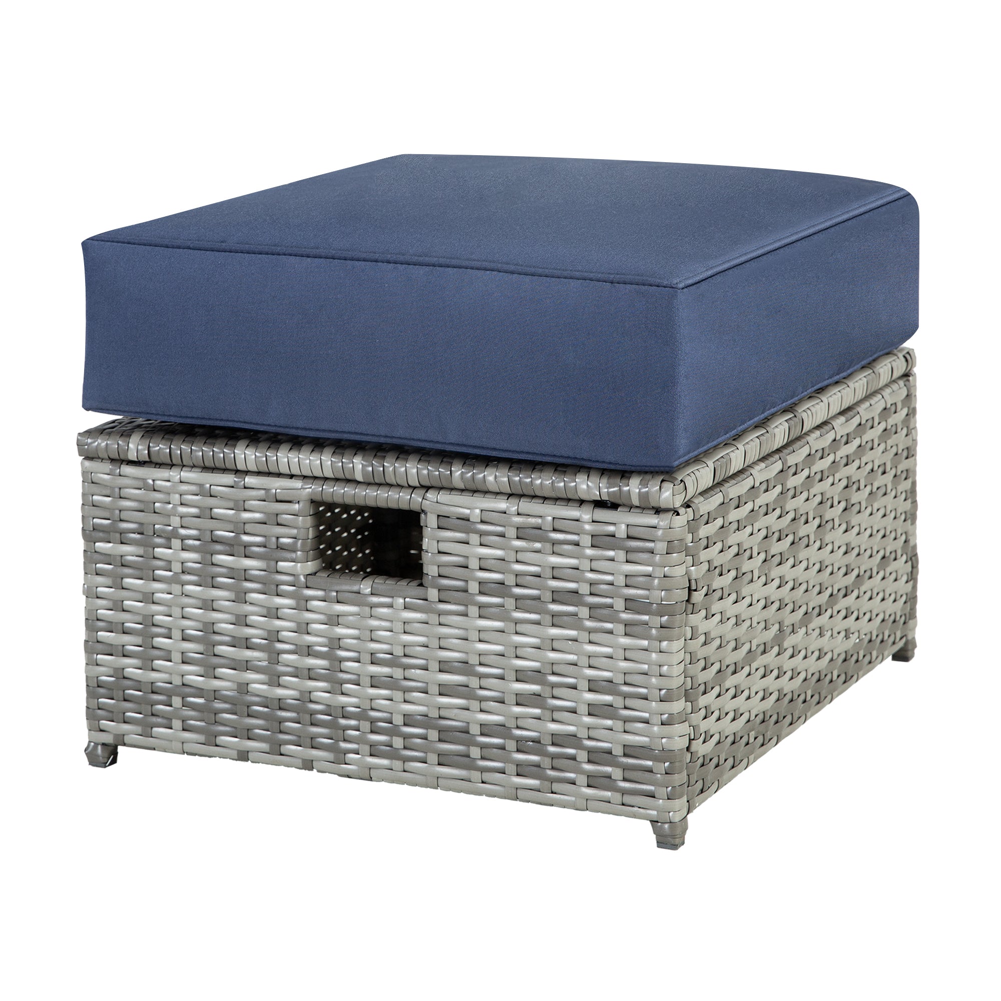 4-piece outdoor chat set, all-weather rattan patio chairs with footstool for patio, backyard and garden 4-piece outdoor chat set, all-weather rattan patio chairs with footstool for patio, backyard and garden