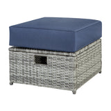 4-piece outdoor chat set, all-weather rattan patio chairs with footstool for patio, backyard and garden 4-piece outdoor chat set, all-weather rattan patio chairs with footstool for patio, backyard and garden