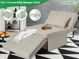 Convertible Sofa Bed,4 in 1 Multi Function Ottoman Bed,Assembly-Free Chair Bed Sleeper with Adjustable Backrest and Pillow Convertible Sofa Bed,4 in 1 Multi Function Ottoman Bed,Assembly-Free Chair Bed Sleeper with Adjustable Backrest and Pillow
