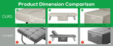 Convertible Sofa Bed,4 in 1 Multi Function Ottoman Bed,Assembly-Free Chair Bed Sleeper with Adjustable Backrest and Pillow Convertible Sofa Bed,4 in 1 Multi Function Ottoman Bed,Assembly-Free Chair Bed Sleeper with Adjustable Backrest and Pillow