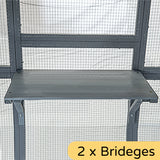 FHFO Catio Outdoor Cat House Enclosure for Multiple Cats, Wooden Cat Cage Condo for Outside with Bridges,Platforms,Small House,Weatherproof Roof - 74" H 111" L FHFO Catio Outdoor Cat House Enclosure for Multiple Cats, Wooden Cat Cage Condo for Outside with Bridges,Platforms,Small House,Weatherproof Roof - 74" H 111" L