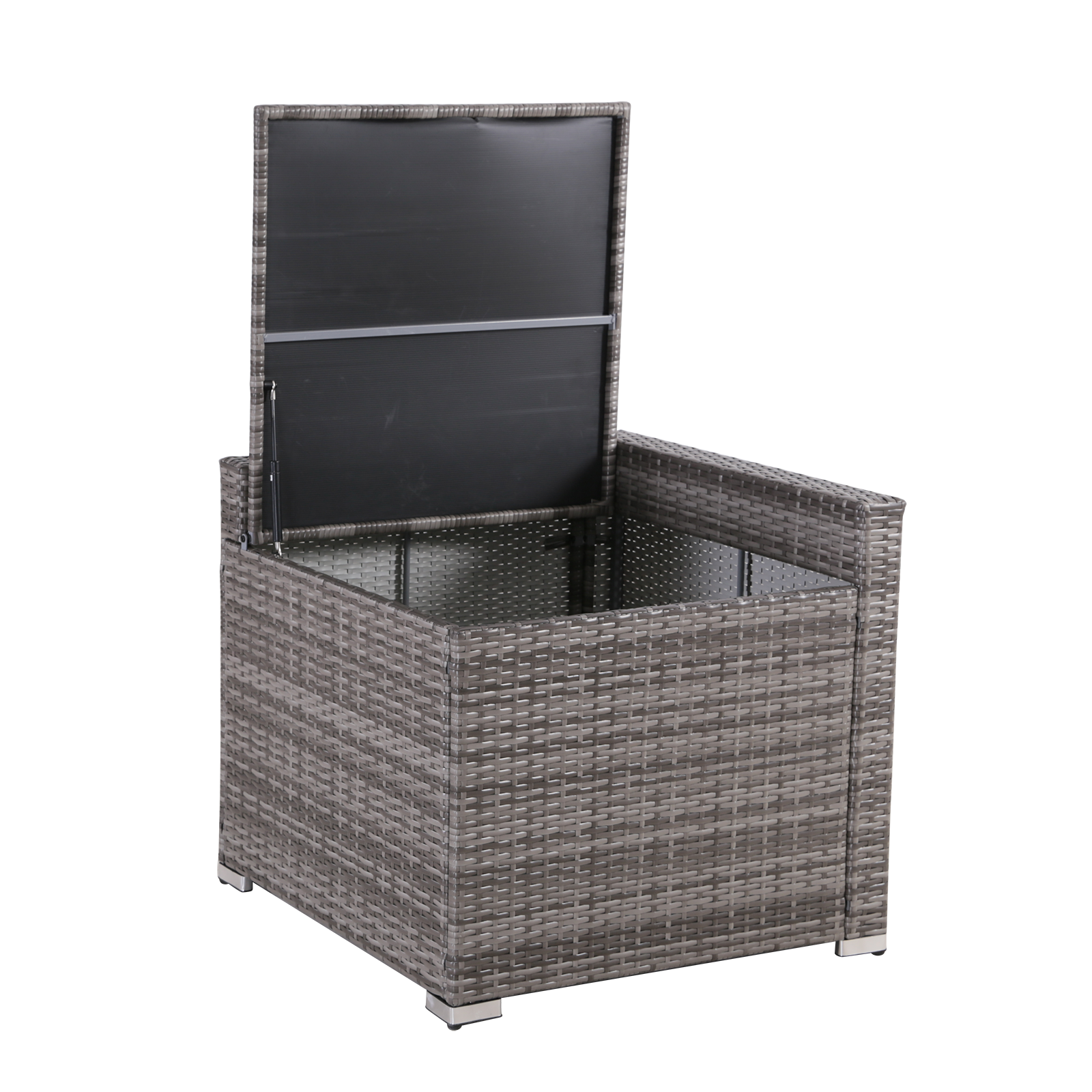 FHFO 3PCS Patio Furniture, 2 Middle Seats and 1 storage FHFO 3PCS Patio Furniture, 2 Middle Seats and 1 storage
