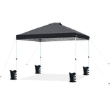 FHFO Canopy Tent 10x10ft Pop Up Gazebo Canopy Shade Outdoor Tent Waterproof&Sunscreen, High Density Silver Coated Oxford Tent,Adjustable Height,8 Stakes,4 Sandbags,4 Ropes,1 Carrying Bag,White FHFO Canopy Tent 10x10ft Pop Up Gazebo Canopy Shade Outdoor Tent Waterproof&Sunscreen, High Density Silver Coated Oxford Tent,Adjustable Height,8 Stakes,4 Sandbags,4 Ropes,1 Carrying Bag,White