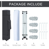 FHFO Canopy Tent 10x10ft Pop Up Gazebo Canopy Shade Outdoor Tent Waterproof&Sunscreen, High Density Silver Coated Oxford Tent,Adjustable Height,8 Stakes,4 Sandbags,4 Ropes,1 Carrying Bag,White FHFO Canopy Tent 10x10ft Pop Up Gazebo Canopy Shade Outdoor Tent Waterproof&Sunscreen, High Density Silver Coated Oxford Tent,Adjustable Height,8 Stakes,4 Sandbags,4 Ropes,1 Carrying Bag,White
