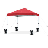 FHFO Canopy Tent 10x10ft Pop Up Gazebo Canopy Shade Outdoor Tent Waterproof&Sunscreen, High Density Silver Coated Oxford Tent,Adjustable Height,8 Stakes,4 Sandbags,4 Ropes,1 Carrying Bag,White FHFO Canopy Tent 10x10ft Pop Up Gazebo Canopy Shade Outdoor Tent Waterproof&Sunscreen, High Density Silver Coated Oxford Tent,Adjustable Height,8 Stakes,4 Sandbags,4 Ropes,1 Carrying Bag,White