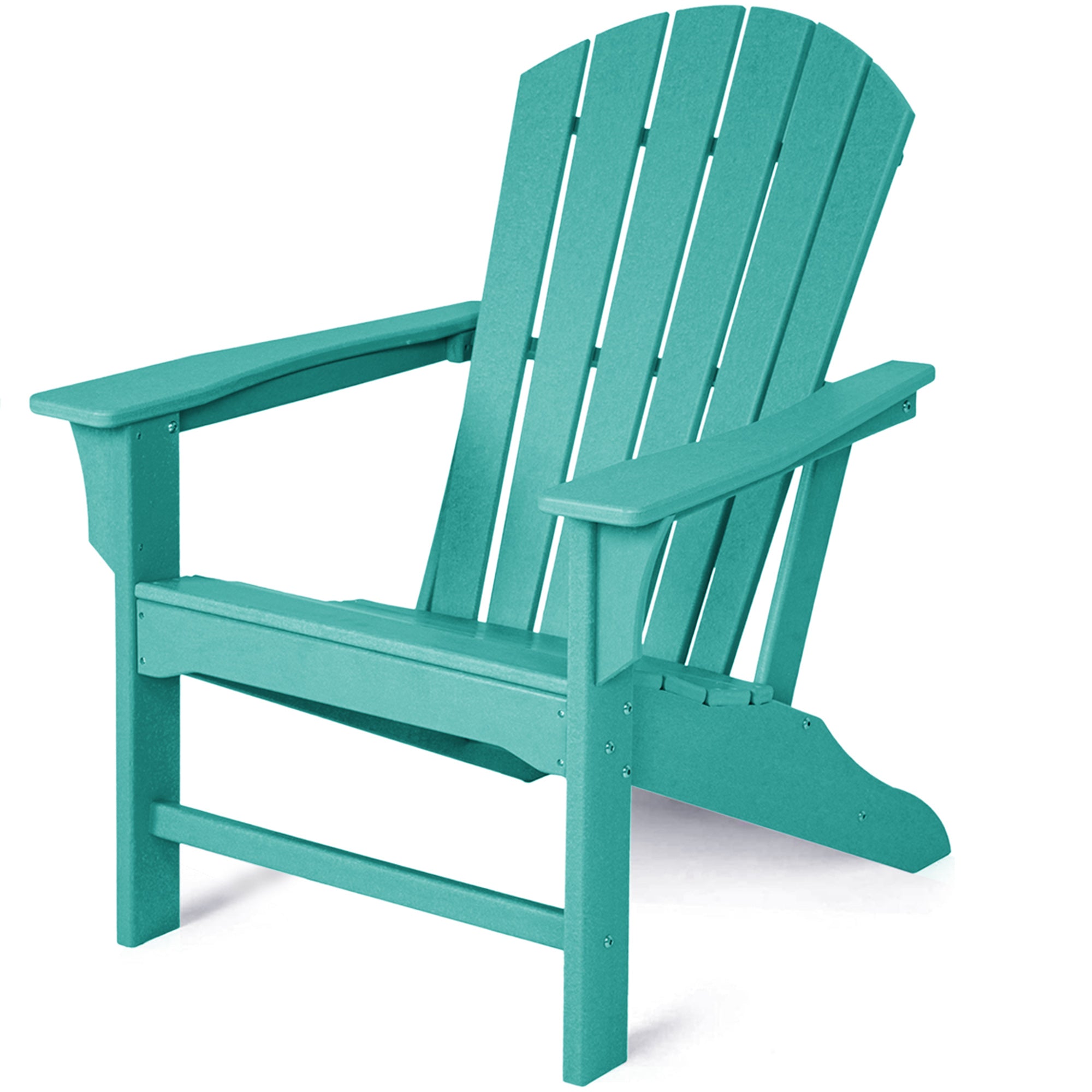 FHFO Outdoor Adirondack Chair,Weather Resistant Plastic Resin Chair for Outside Deck Garden Backyard Balcony