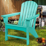 FHFO Outdoor Adirondack Chair,Weather Resistant Plastic Resin Chair for Outside Deck Garden Backyard Balcony