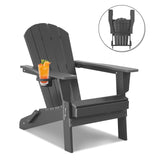 FHFO Adirondack Chairs set,Patio Outdoor Chairs,Fire Pit Chairs,Plastic Resin Deck Chair Weather Resistant Lounge Chair