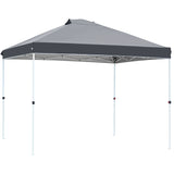 FHFO Canopy Tent 10x10ft Pop Up Gazebo Canopy Shade Outdoor Tent Waterproof&Sunscreen, High Density Silver Coated Oxford Tent,Adjustable Height,8 Stakes,4 Sandbags,4 Ropes,1 Carrying Bag,White