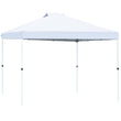 FHFO Canopy Tent 10x10ft Pop Up Gazebo Canopy Shade Outdoor Tent Waterproof&Sunscreen, High Density Silver Coated Oxford Tent,Adjustable Height,8 Stakes,4 Sandbags,4 Ropes,1 Carrying Bag,White