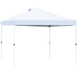 FHFO Canopy Tent 10x10ft Pop Up Gazebo Canopy Shade Outdoor Tent Waterproof&Sunscreen, High Density Silver Coated Oxford Tent,Adjustable Height,8 Stakes,4 Sandbags,4 Ropes,1 Carrying Bag,White