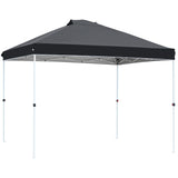 FHFO Canopy Tent 10x10ft Pop Up Gazebo Canopy Shade Outdoor Tent Waterproof&Sunscreen, High Density Silver Coated Oxford Tent,Adjustable Height,8 Stakes,4 Sandbags,4 Ropes,1 Carrying Bag,White