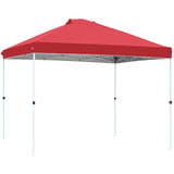 FHFO Canopy Tent 10x10ft Pop Up Gazebo Canopy Shade Outdoor Tent Waterproof&Sunscreen, High Density Silver Coated Oxford Tent,Adjustable Height,8 Stakes,4 Sandbags,4 Ropes,1 Carrying Bag,White